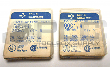 NEW SEALED LOT OF 10 FERRAZ SHAWMUT GCC1/4 FUSE 