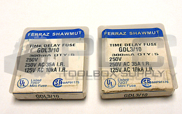 NEW LOT OF 10 FERRAZ SHAWMUT GDL3/10 FUSES 