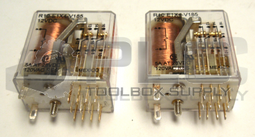 LOT OF 2 NEW POTTER & BRUMFIELD R10-E1X4-V185 RELAY 5AMP 4PDT 120VAC 30VDC