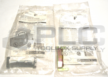 NEW LOT OF 2 SQUARE D QO1PL HANDLE PADLOCK BRACKET