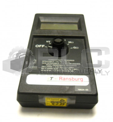 TW RANSBURG 76634-00 ELECTROSTATIC SYSTEMS CONDUCTIVITY READINGS 