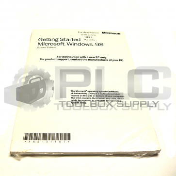 NEW SEALED MICROSOFT W98 GETTING STARTED MICROSOFT WINDOWS 98