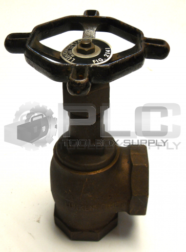 NEW LUNKENHEIMER FIG 2141 GATE VALVE THREADED 1-1/2" 125 SP 200 WOG 90 DEGREE