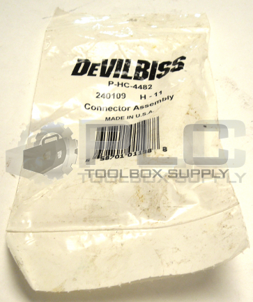 NEW SEALED DEVILBISS P-HC-4482 CONNECTOR ASSEMBLY 240109