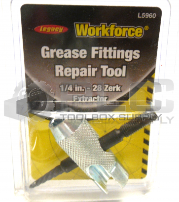 NEW SEALED LEGACY L5960 GREASE FITTINGS REAPIR TOOL 1/4 IN.-28 ZERK EXTRACTOR