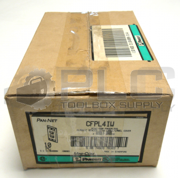 BOX OF 10 NEW PANDUIT CFPL4IW MINI-COM FACEPLATE CLASSIC SERIES W/LABEL COVER