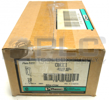 BOX OF 10 NEW PANDUIT CBEEI MINI-COM BEZEL EXECUTIVE SERIES SINGLE GANG