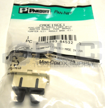 NEW SEALED PANDUIT CMDEISCEI MINI-COM SC DUPLEX FIBER OPTIC ADAPTER MODULE