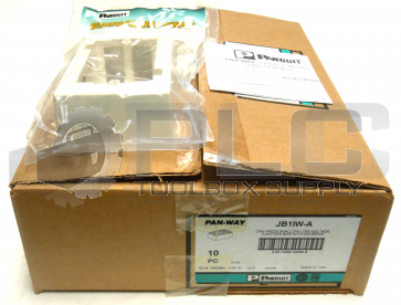 NEW BOX OF 10 PANDUIT JB1IW-A 1-PIECE SHALLOW LOW VOLTAGE JUNCTIONBOX W/ADHESIVE