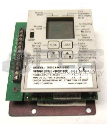 OMEGA OS553-MA-5-BB THERMOMETER/ TRANSMITTER 