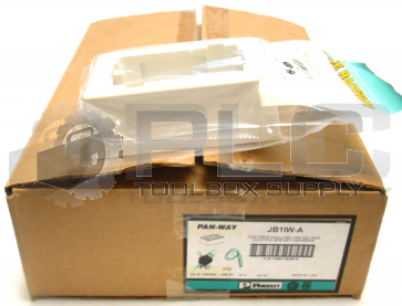 NEW BOX OF 9 PANDUIT JB1IW-A 1-PIECE SHALLOW LOW VOLTAGE JUNCTIONBOX W/ADHESIVE