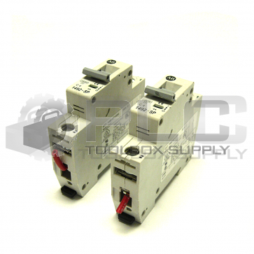 LOT OF 2 ALLEN BRADLEY 1492-SP1C040 SER C CIRCUIT BREAKERS