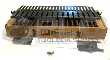 NEW PANDUIT WMPS 19" 1 RACK SPACE PANEL 5X3 FRONT, 1X4 REAR DUCT STRAIN RELIEF