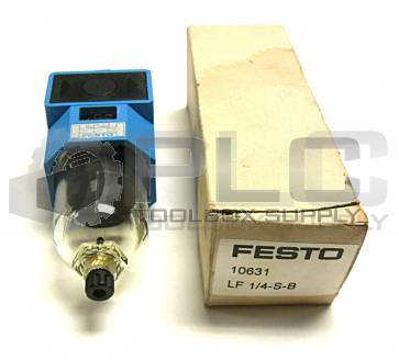 NEW FESTO LF-1/4-S-B PNEUMATIC FILTER 14BAR 200PSI