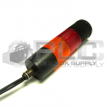 FEDERAL SIGNAL LITESTAK LSB LITESTAK BASE W/ ONE ORANGE ONE RED AND ONE GREEN