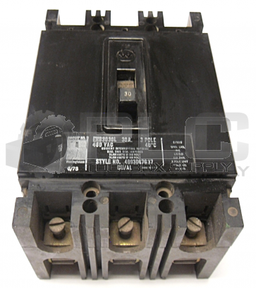 WESTINGHOUSE EHB3030L CIRCUIT BREAKER