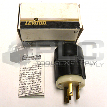 NEW IN BOX LEVITON W-C-596F LOCKING PLUG GROUNDING 
