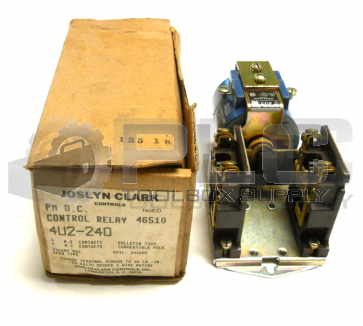 NEW JOSLYN CLARK 4U2-240 DC RELAY 