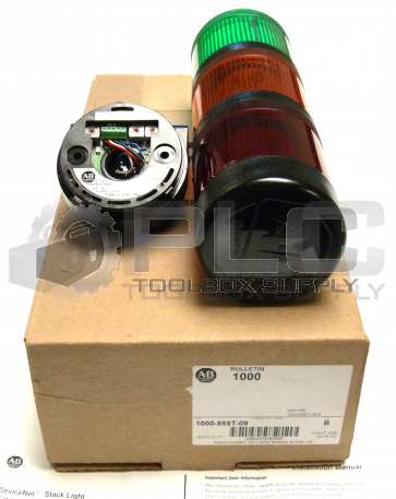 NEW ALLEN BRADLEY 1000-855T-09 MACHINE STACK LIGHT SERIES B