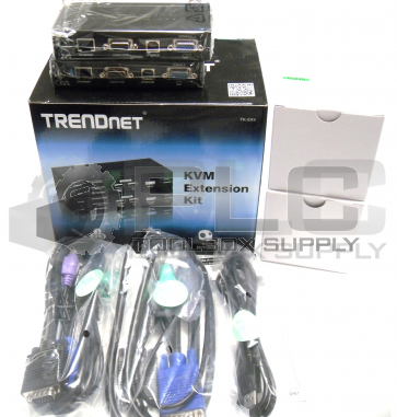 NEW IN BOX TRENDNET TK-EX4 KVM EXTENSION KIT RECEIVER AND TRANSMITTER