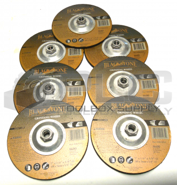 NEW LOT OF 7 BLACKSTONE 0825435 GRINDING WHEEL 7" X 1/4" X 5/8"-11
