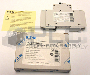 NEW IN BOX EATON FAZ-D2/1-NA-SP CIRCUIT BREAKER 