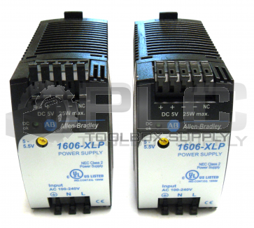 LOT OF 2 ALLEN BRADLEY 1606-XLP25A POWER SUPPLY SERIES A