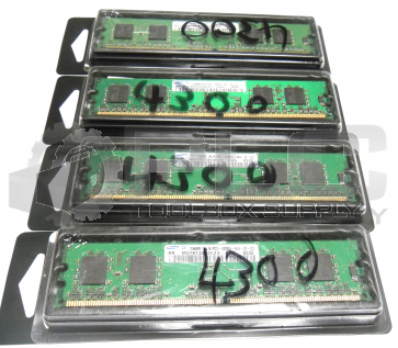 NEW LOT OF 4 SAMSUNG 1RX16 PC2-4200U-444-12-C3 RAM STICK 256 MB M378T3354CZ3 