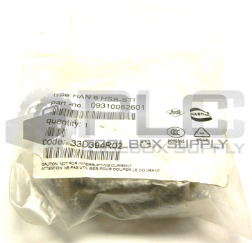 NEW SEALED HARTING 09310062601 CONNECTOR 