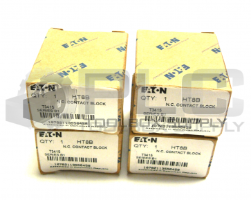 NEW LOT OF 4  EATON HT8B CONTACT BLOCKS 
