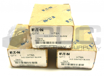 NEW LOT OF 3 EATON HT8A CONTACT BLOCK 