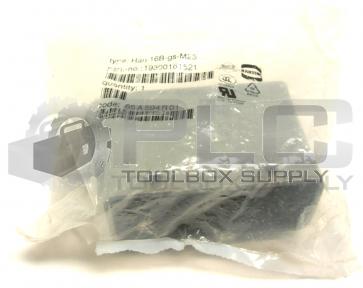 NEW SEALED HARTING HAN 16B-GS-M25 HOOD SLIDE ENTRY 