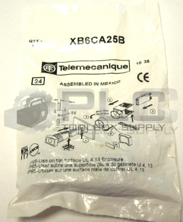 NEW SEALED TELEMECANIQUE XB6CA25B PUSHBUTTON 240VAC 1.5AMP XB6 +OPTIONS