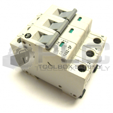 ALLEN BRADLEY 1492-SP3C050 /C CIRCUIT BREAKER 3 POLE 5A 