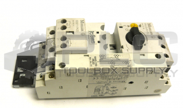 MOELLER PKZM0-10 MOTOR STARTER W/ SE00-11-PKZ0 COIL AND NHI2-11S-PKZ0 CONTACT