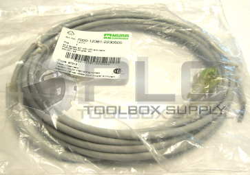 NEW SEALED MURR ELEKTRONIK 7000-12381-2230500 M12 FEMALE 90° WITH CABLE LED