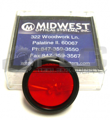 NEW MIDWEST OPTICAL BP635-27 RED BANDPASS LENS