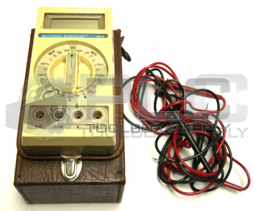BECKMAN INDUSTRIAL 4410 MULTIMETER W/CASE AND PROBES TESTED