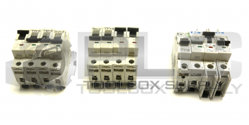 MIXED LOT OF 12 EATON AND MOELLER CIRCUIT BREAKERS FAZ-S3 FAZ-C6 FAZ-C10 FAZ-C20