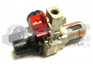 SMC AW20-N02-CZ  FILTER REGULATOR W/ GAUGE 