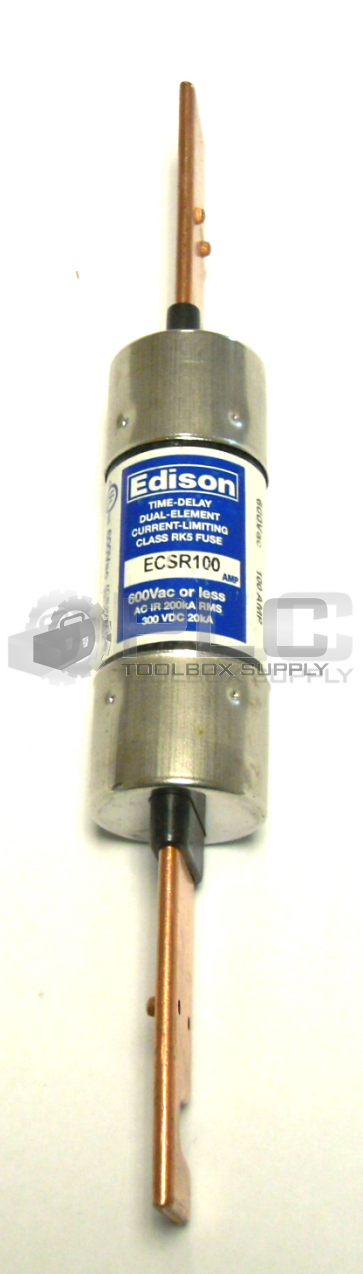 EDISON ECSR100 TIME-DELAY DUAL ELEMENT CURRENT LIMITING CLASS RK5 FUSE