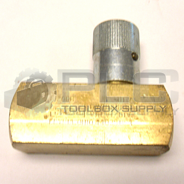 PARKER F1200B BRASS COLORFLOW FLOW CONTROL VALVE