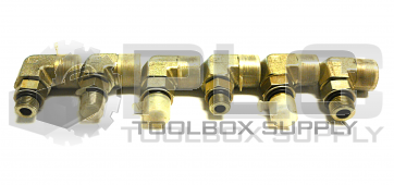 NEW MIXED LOT OF 6 PARKER  90 DEGREE REDUCER ELBOWS 11/16" 3/4" 1 1/8"