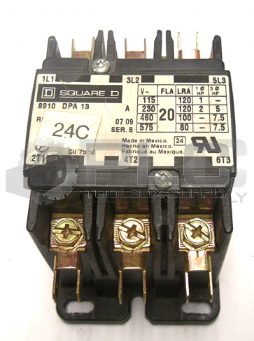 SQUARE D 8910DPA13 CONTACTOR 3 POLE 8910-DPA-13