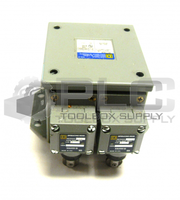 NEW SQUARE D 9007-CB208 LIMIT SWITCH SER A W/ 2 9007-F OPERATING HEADS 9007CB208