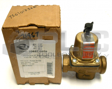 NEW IN BOX CASH ACME E75P PRESSURE REDUCING VALVE FOR PROPANE 1/2" SET 8 300 PSI