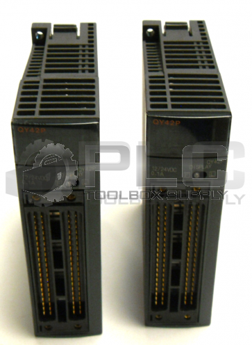 LOT OF 2  MITSUBISHI QY42P OUTPUT MODULE 64 POINT