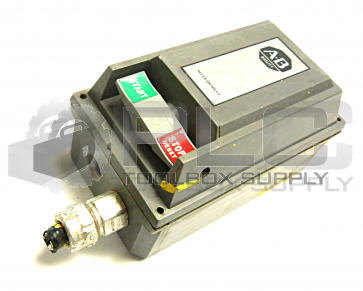 ALLEN BRADLEY 609-BCW MANUEL MOTOR STARTER AND ENCLOSURE 