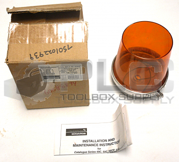 EDWARDS ADAPTABEACON 52CA-N5-40WH AMBER LIGHT *READ*