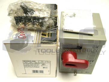 NEW IN BOX LEVITON N3303-DS DISCONNECT SWITCH 30AMP 600VAC 3PHASE
